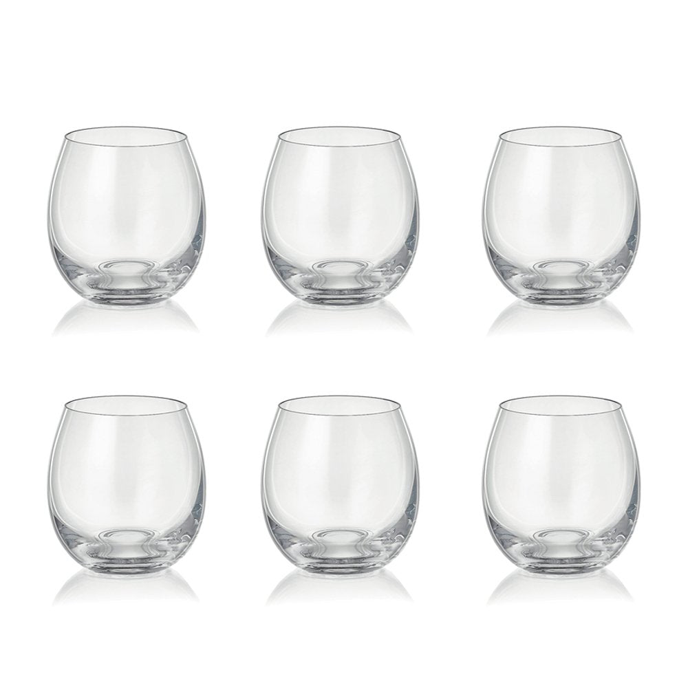 Het Peony Waterglas Transparant Set van 6